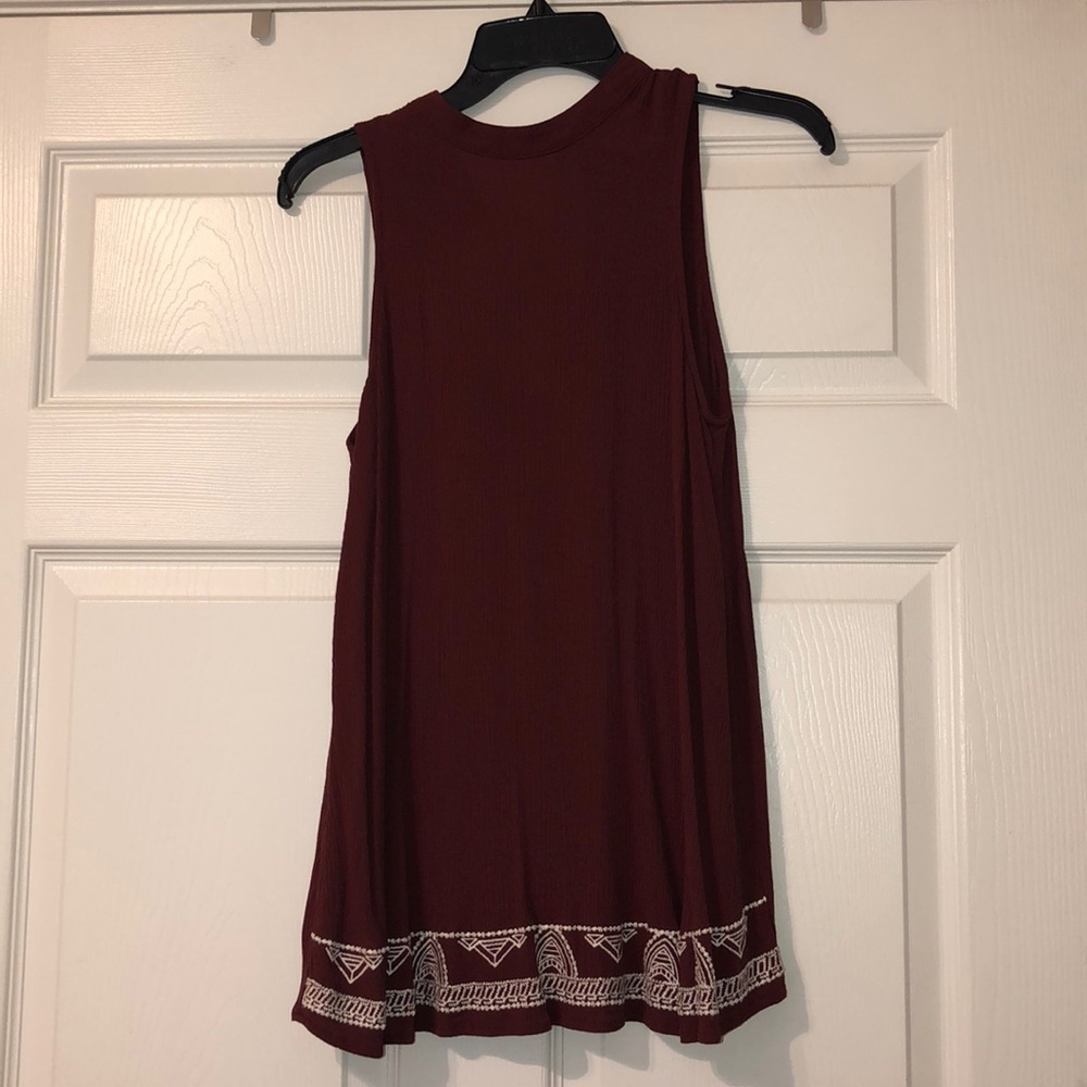 Maroon tank top
